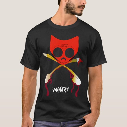 kunstgezicht t-shirt (Voorkant)