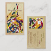 Kunstglas laat klassieke elegante Visitekaartje (Voorkant / Achterkant)