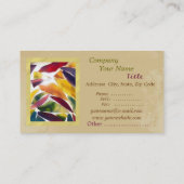 Kunstglas laat klassieke elegante Visitekaartje (Achterkant)