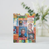 kunstgraffiti briefkaart (Staand voorkant)