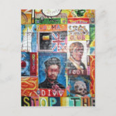 kunstgraffiti briefkaart (Voorkant)