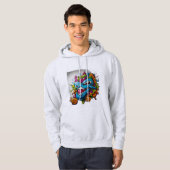 Kunstgraffiti Hoodie (Voorkant volledig)