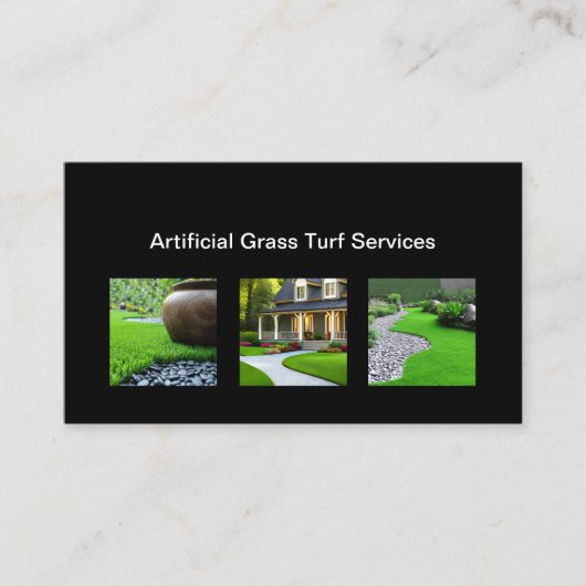 Kunstgrasgras Moderne Visitekaartjes (Voorkant)
