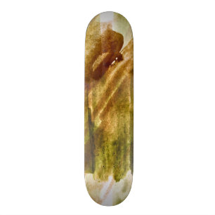 kunstgroene, bruine ondergrond voor handverf naadl persoonlijk skateboard