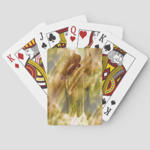 kunstgroene, bruine ondergrond voor handverf naadl pokerkaarten