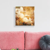 kunstgrunge florale  achtergrond textuur canvas afdruk (Insitu (Woonkamer))