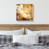 kunstgrunge florale  achtergrond textuur canvas afdruk (Insitu (Slaapkamer))