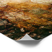 kunstgrunge florale  achtergrond textuur poster (Hoek)