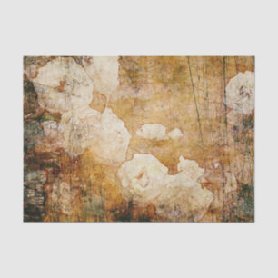 kunstgrunge florale achtergrond textuur tissuepapier