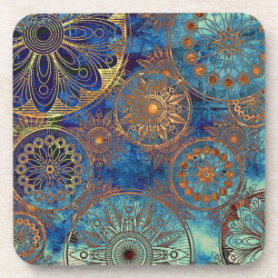 Kunstgrunge patroon bier onderzetter