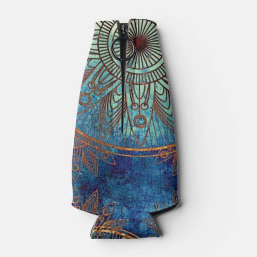 Kunstgrunge patroon flesjeskoeler (Achterkant)