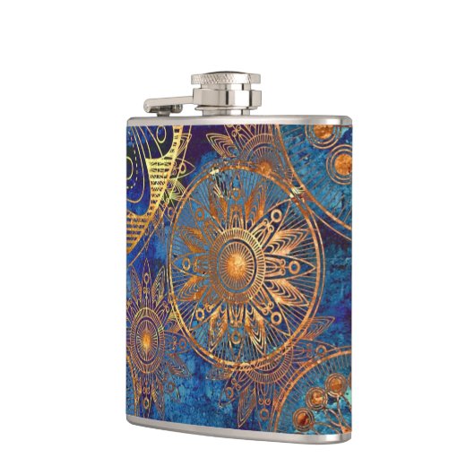 Kunstgrunge patroon heupfles (Links)