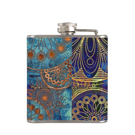 Kunstgrunge patroon heupfles (Achterkant)