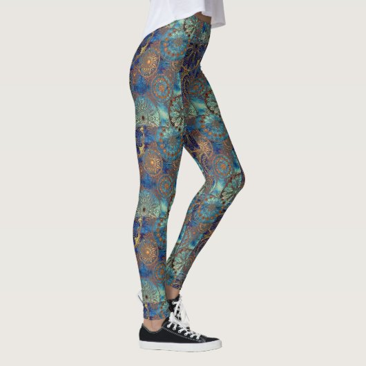 Kunstgrunge patroon leggings (Rechts)