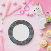 Kunstgrunge patroon papieren bordje (Feest)