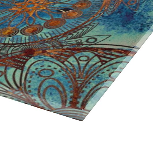 Kunstgrunge patroon snijplank (Hoek)