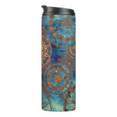 Kunstgrunge patroon thermosbeker (Geroteerd rechts)