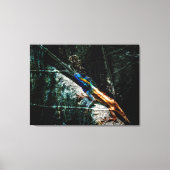 Kunsthagedis op blad canvas afdruk (Voorkant)