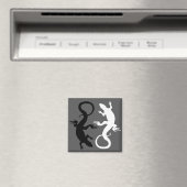 Kunsthagel-inktnetten met hagedis- en gastro-intes magneet (Insitu (Vaatwasser))