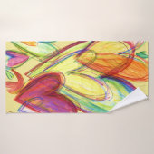 Kunsthanddoeken voor gele verwarming badhanddoek (Badhanddoek)
