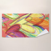 Kunsthanddoeken voor roze verwarming badhanddoek (Badhanddoek)