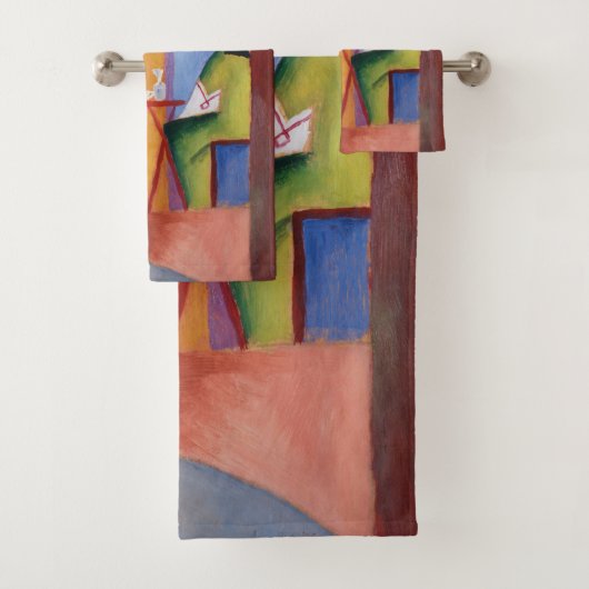 Kunsthanddoekset "Turks Café" Bad Handdoek (Insitu)