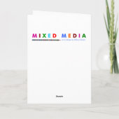 Kunsthartkaart Feestdagen Kaart (Achterkant)