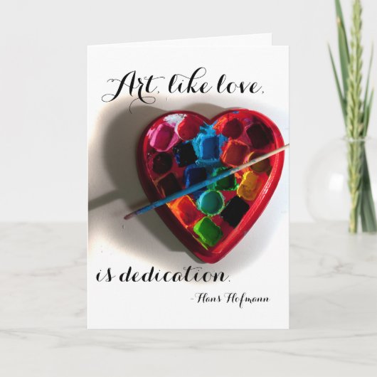 Kunsthartkaart Feestdagen Kaart (Voorkant)