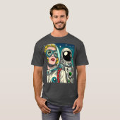 Kunsthistoricus in de stijl van een ruimteschip t-shirt (Voorkant volledig)