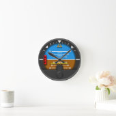 kunsthorizon wall clock ronde klok (Huis)