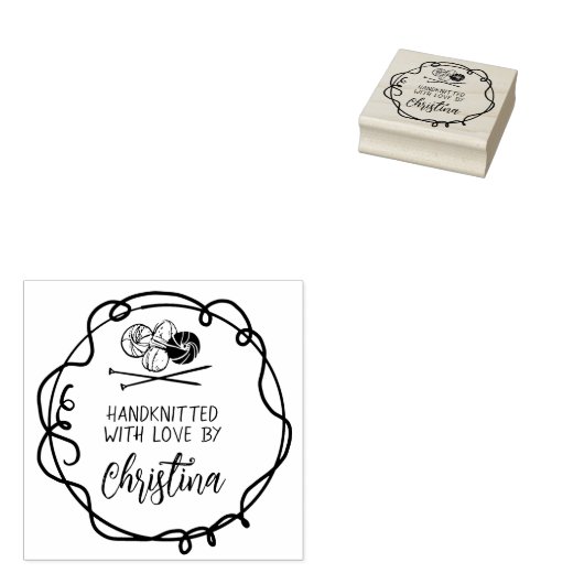 Kunsthout Stempel aangepast met liefde (Gestempeld)