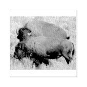 Kunsthout Stempel van buffels (Afrduk)