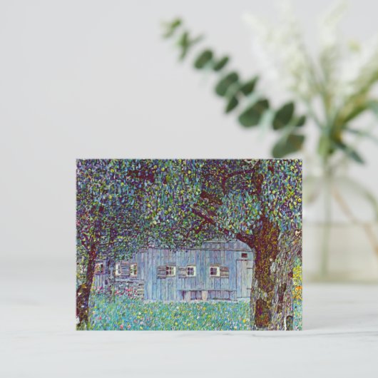 Kunsthuis in Opper-Oostenrijk door Gustav Klimt Briefkaart (Staand voorkant)