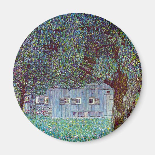 Kunsthuis in Opper-Oostenrijk door Gustav Klimt Magneet (Voorkant)