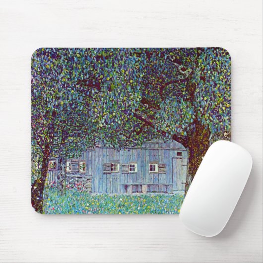 Kunsthuis in Opper-Oostenrijk door Gustav Klimt Muismat (Met muis)