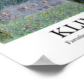 Kunsthuis in Opper-Oostenrijk door Gustav Klimt Poster (Hoek)