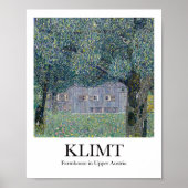 Kunsthuis in Opper-Oostenrijk door Gustav Klimt Poster (Voorkant)