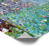 Kunsthuis in Opper-Oostenrijk door Gustav Klimt Poster (Hoek)