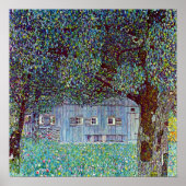 Kunsthuis in Opper-Oostenrijk door Gustav Klimt Poster (Voorkant)