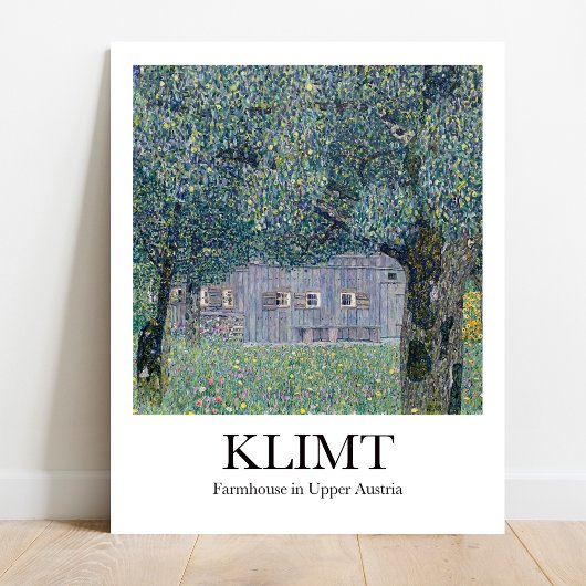 Kunsthuis in Opper-Oostenrijk door Gustav Klimt Poster