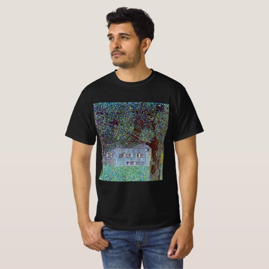 Kunsthuis in Opper-Oostenrijk door Gustav Klimt T-shirt (Voorkant volledig)