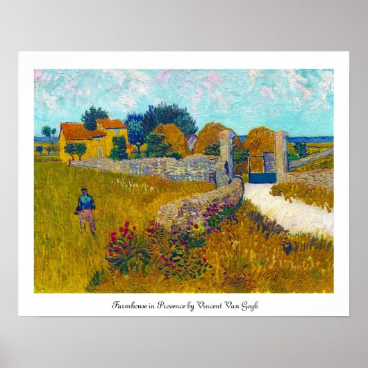 Kunsthuis in Provence door Vincent Van Gogh Poster (Voorkant)