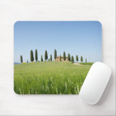 Kunsthuis in Toscane met cypresses mousepad Muismat (Met muis)