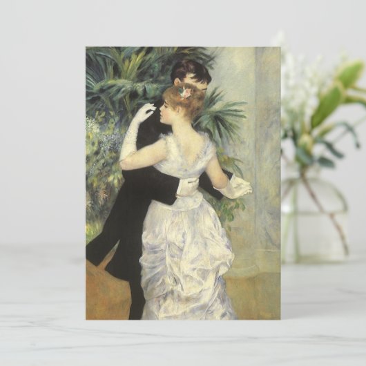  kunsthuwelijk, stadsdansen van Renoir Kaart (Staand voorkant)