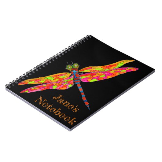 Kunstillustratie Dragonfly Notitieboek (Linkerzijde)