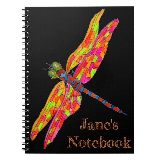 Kunstillustratie Dragonfly Notitieboek (Voorkant)