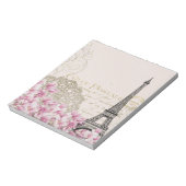 Kunstillustratie  Eiffeltoren in Parijs Notitieblok (Linkerzijde)