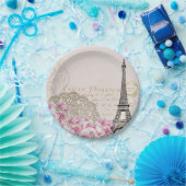 Kunstillustratie  Eiffeltoren in Parijs Papieren Bordje (Feest)