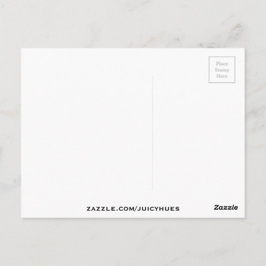 Kunstillustratie forel briefkaart (Achterkant)