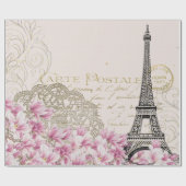 Kunstillustratie van de  Eiffeltoren in Parijs Cadeaupapier (Vlak)